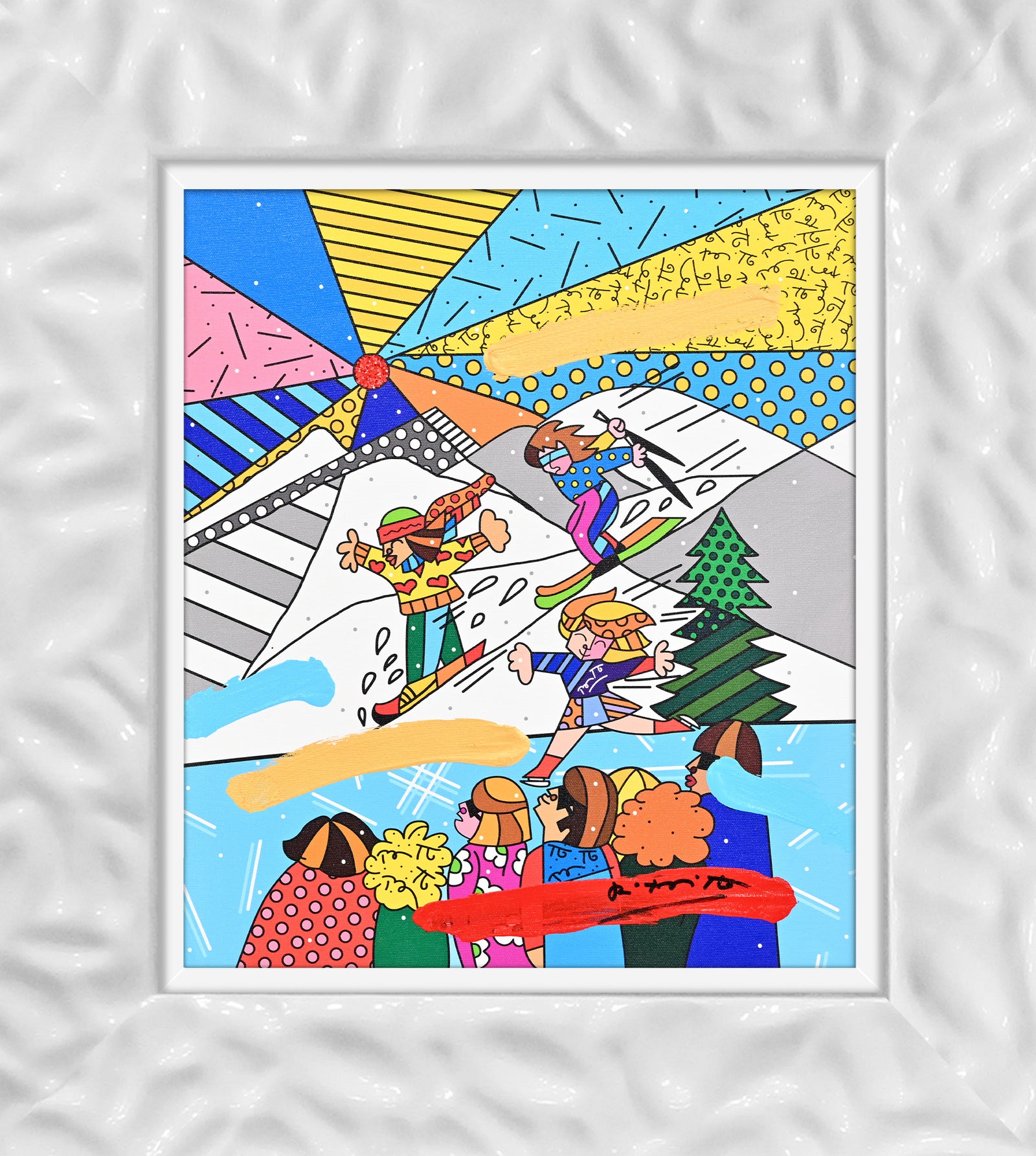 Winter Days - Mixed Media Original