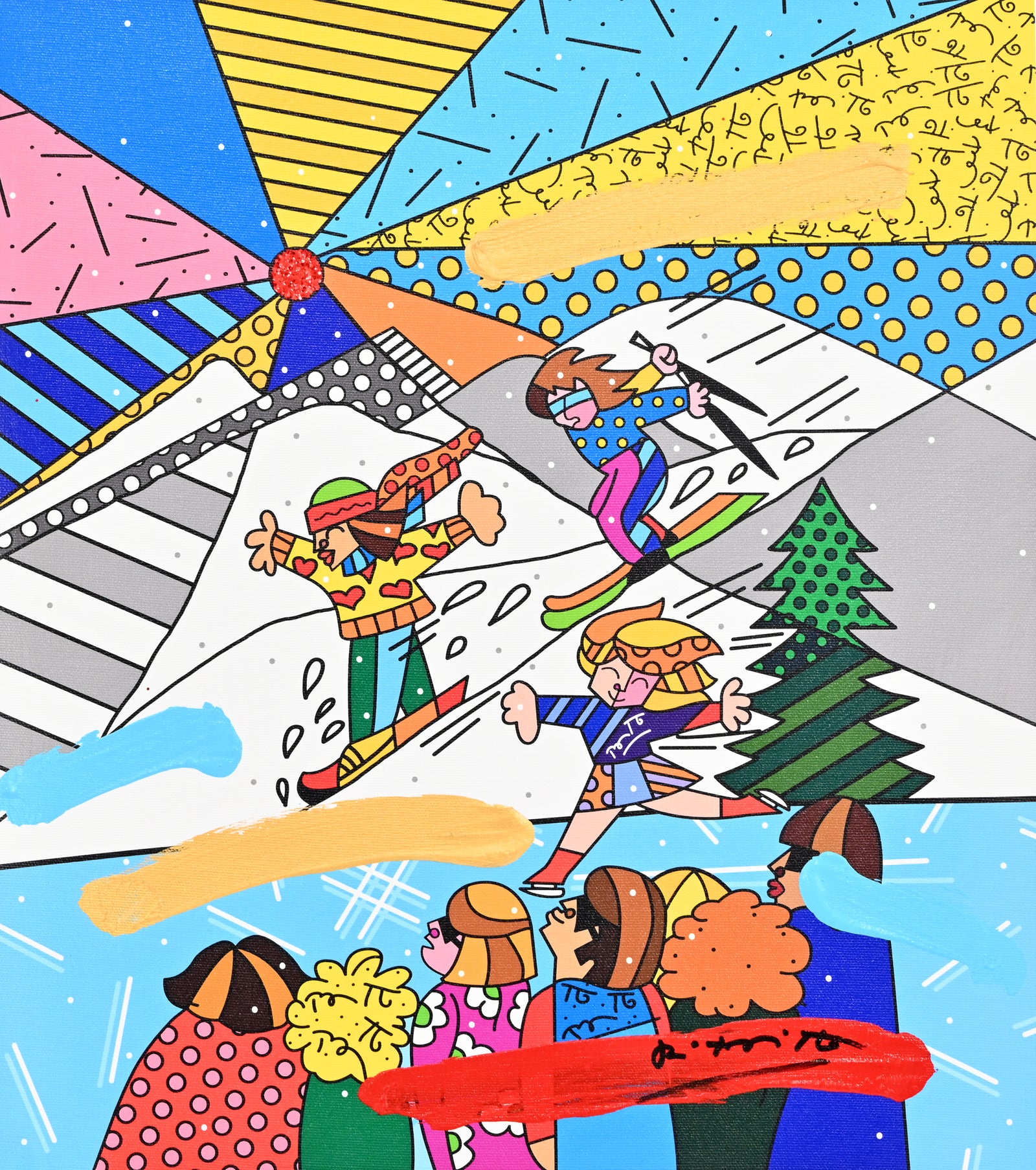 Winter Days - Mixed Media Original