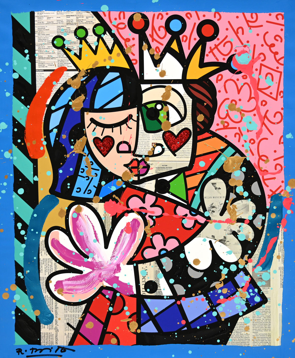 Abrazo - Mixed Media Original