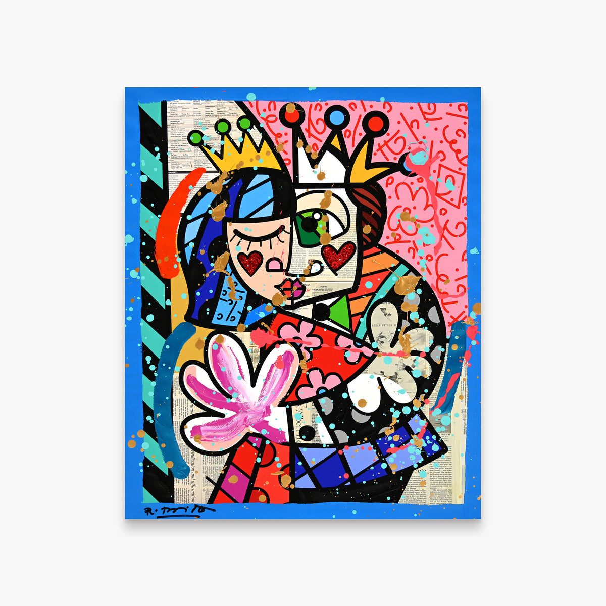 Abrazo - Mixed Media Original