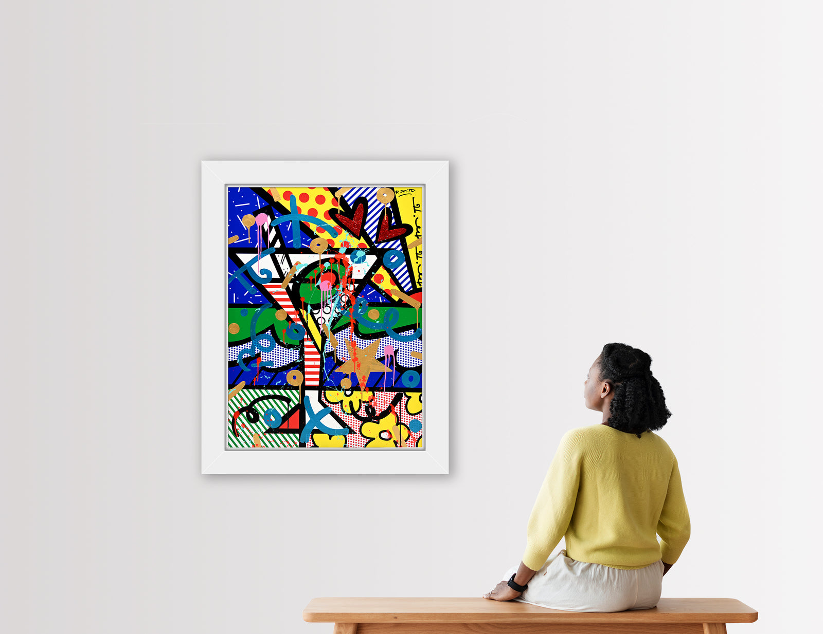 dirty martini mixed media original  artistic colorful design collectible
