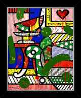 THE GREEN SOFA - Mixed Media Original
