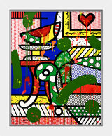 THE GREEN SOFA - Mixed Media Original