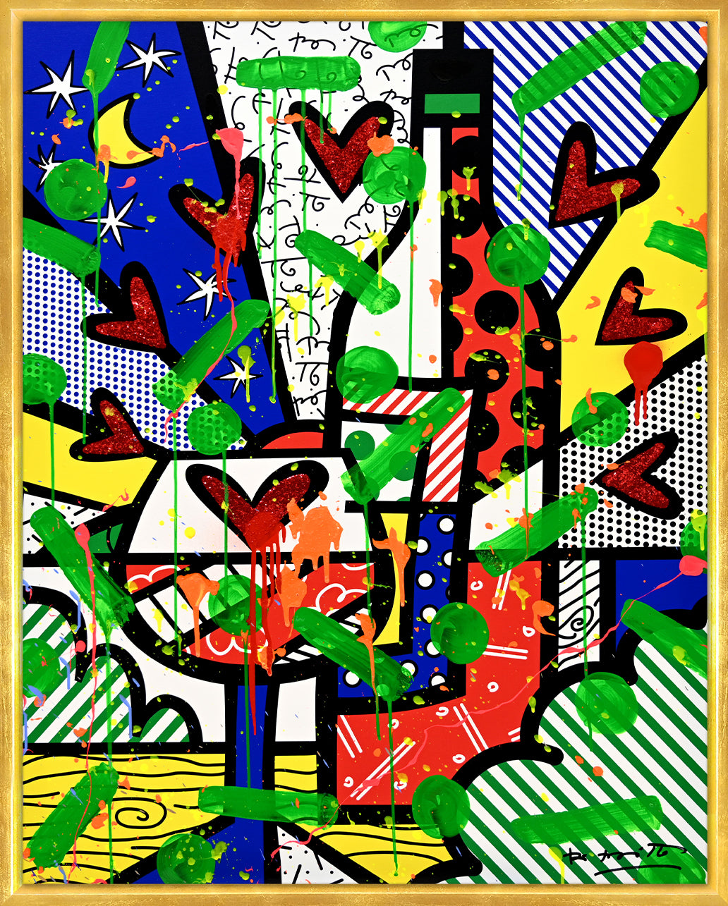 Bordeaux - Mixed Media Original