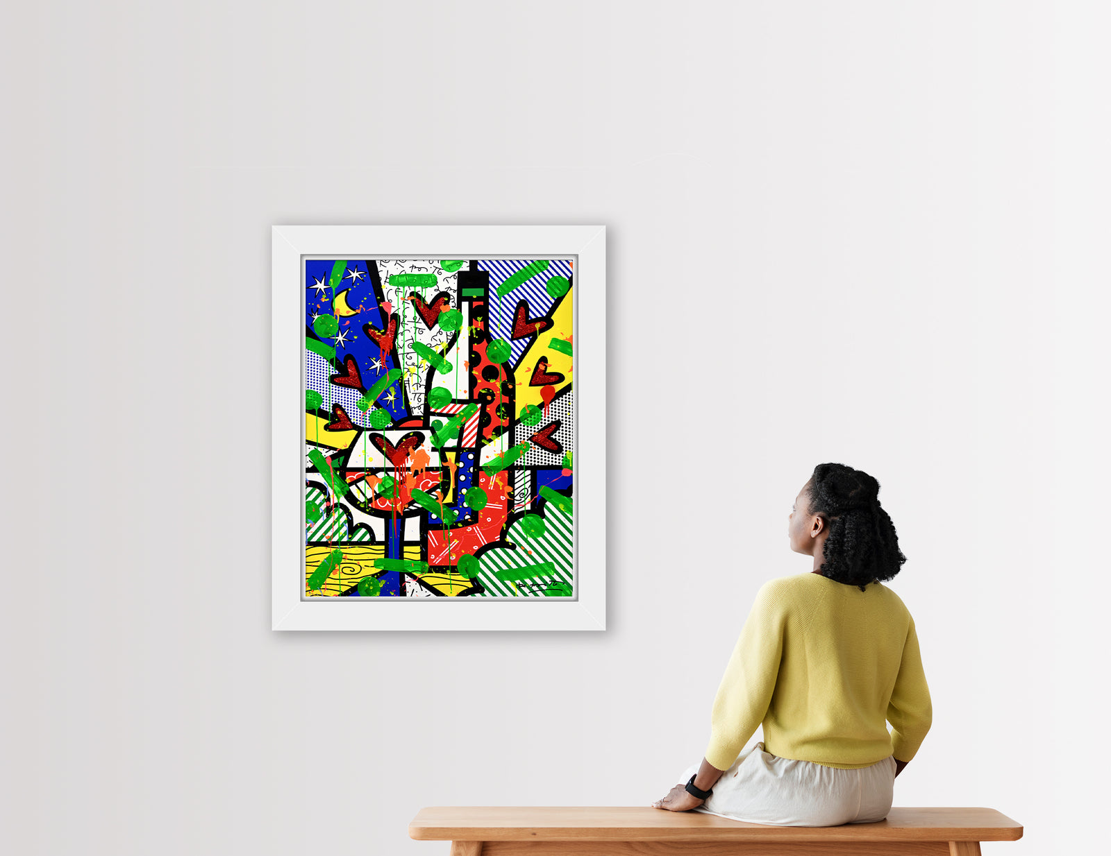 Bordeaux - Mixed Media Original