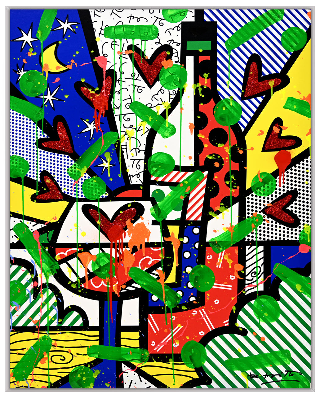 Bordeaux - Mixed Media Original