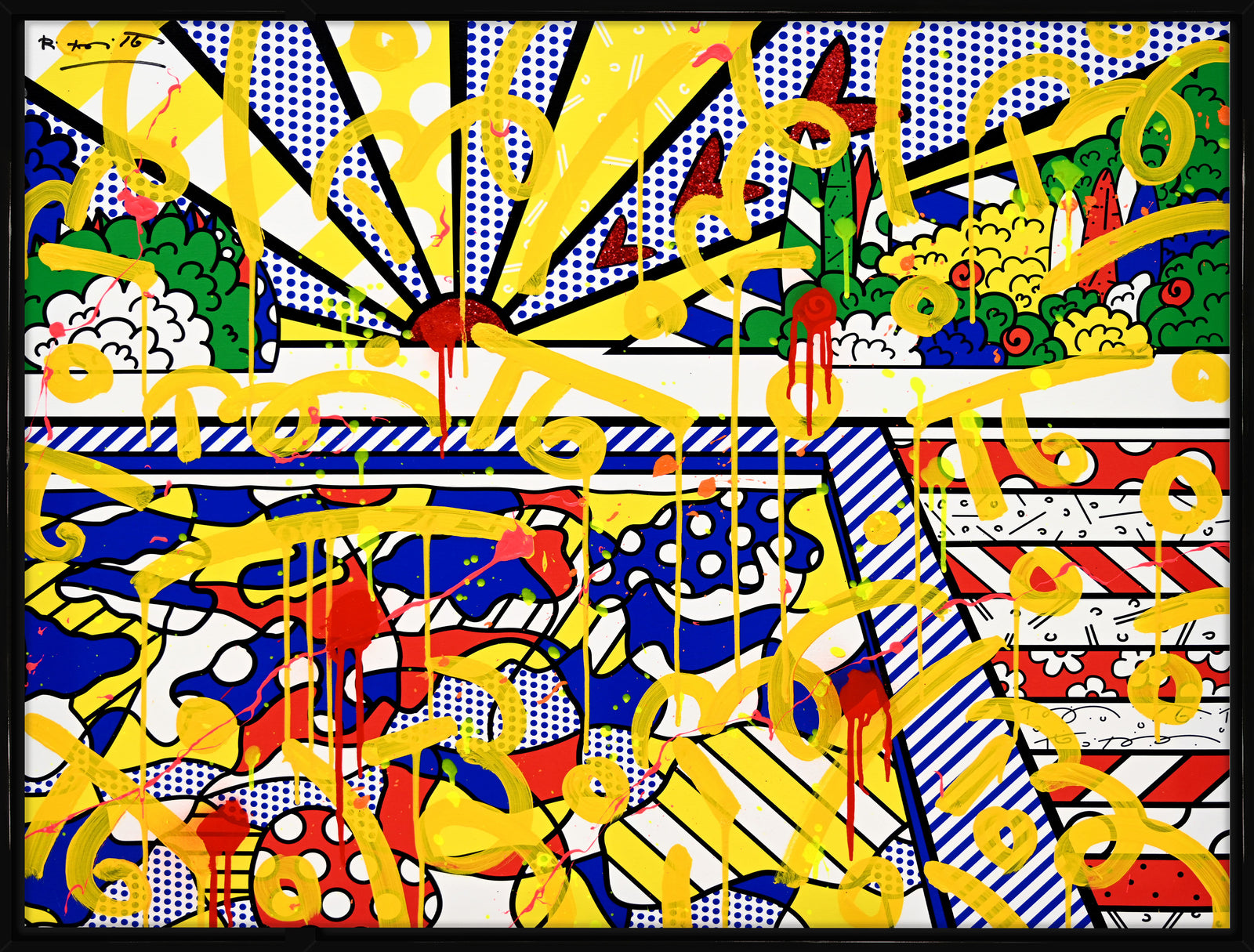 California Pool - Mixed Media Original