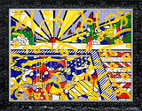 CALIFORNIA POOL - Mixed Media Original