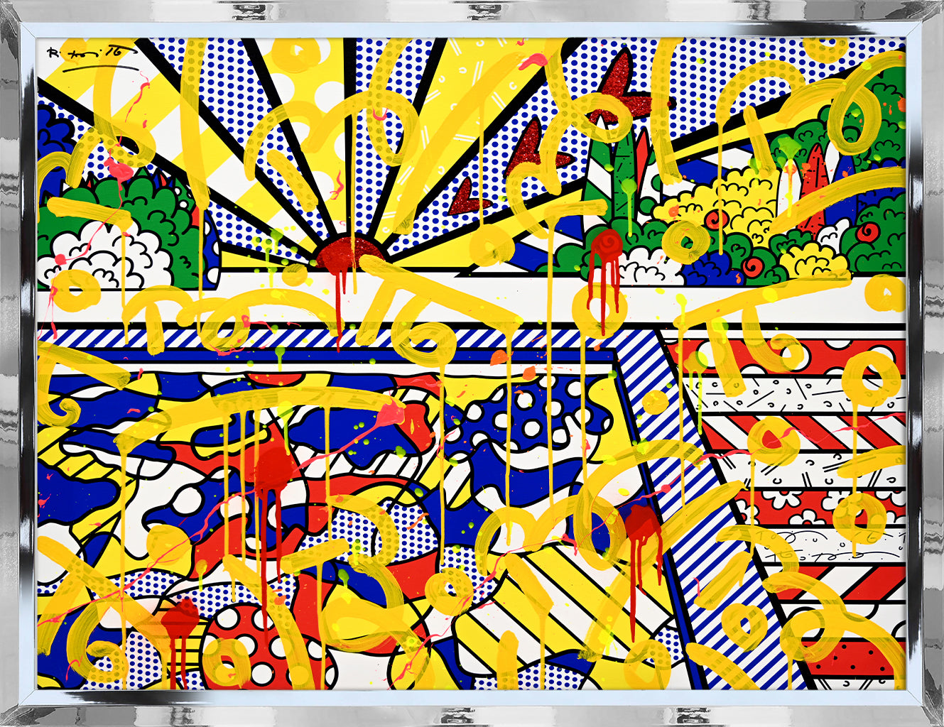 California Pool - Mixed Media Original