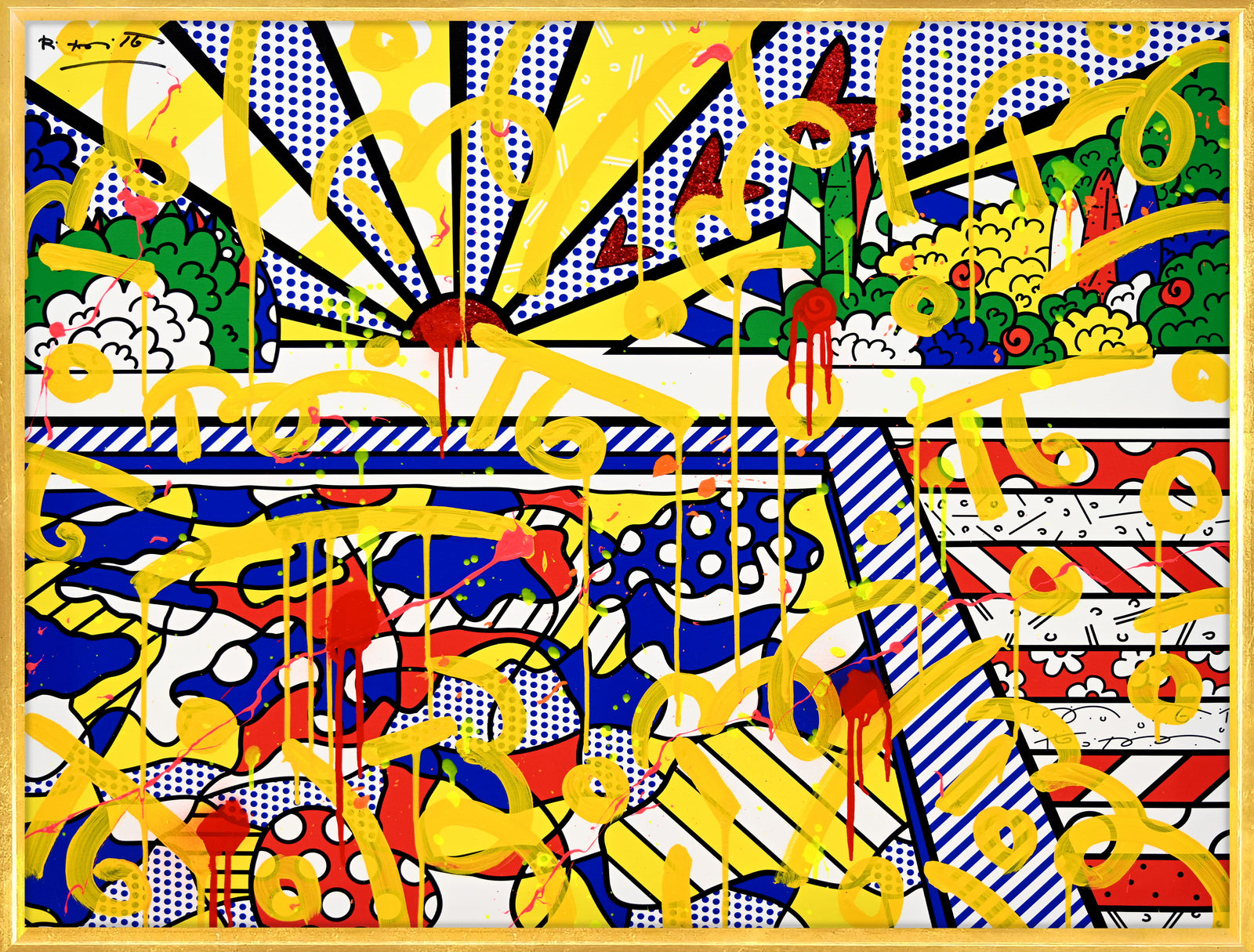 California Pool - Mixed Media Original