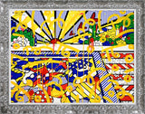 CALIFORNIA POOL - Mixed Media Original