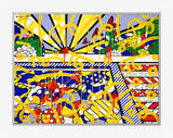 CALIFORNIA POOL - Mixed Media Original