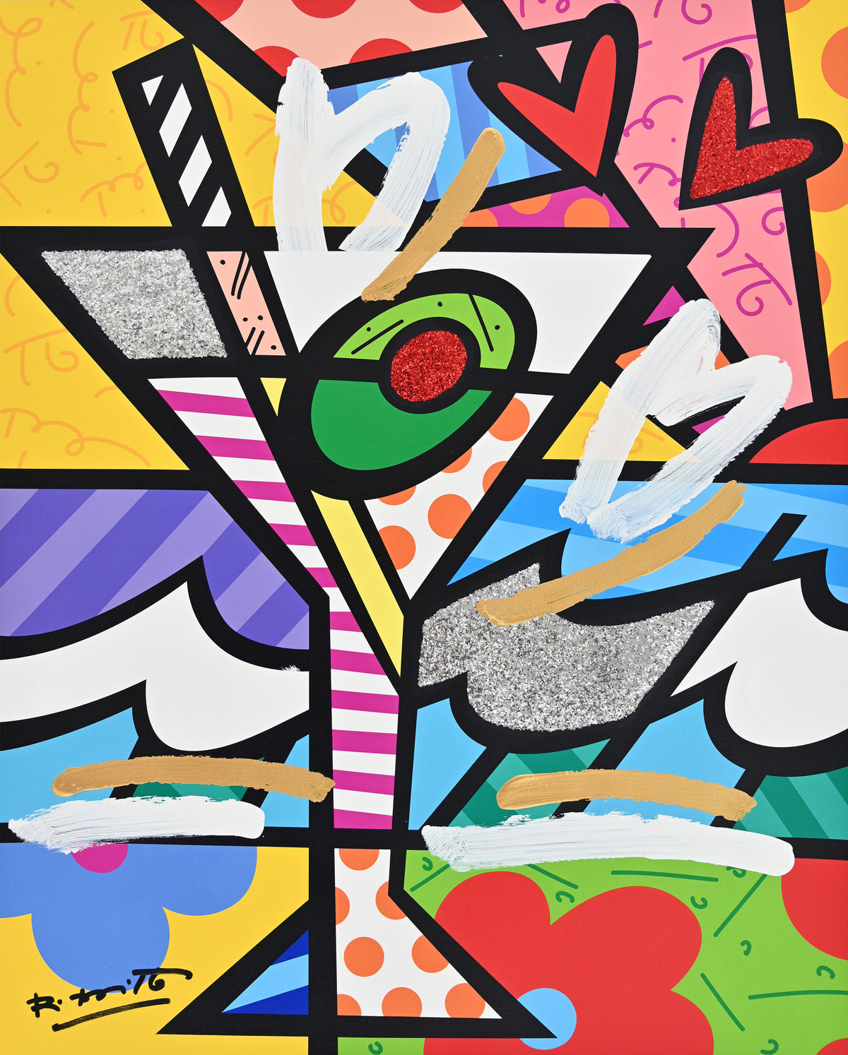 Britto Martini - Mixed Media Original
