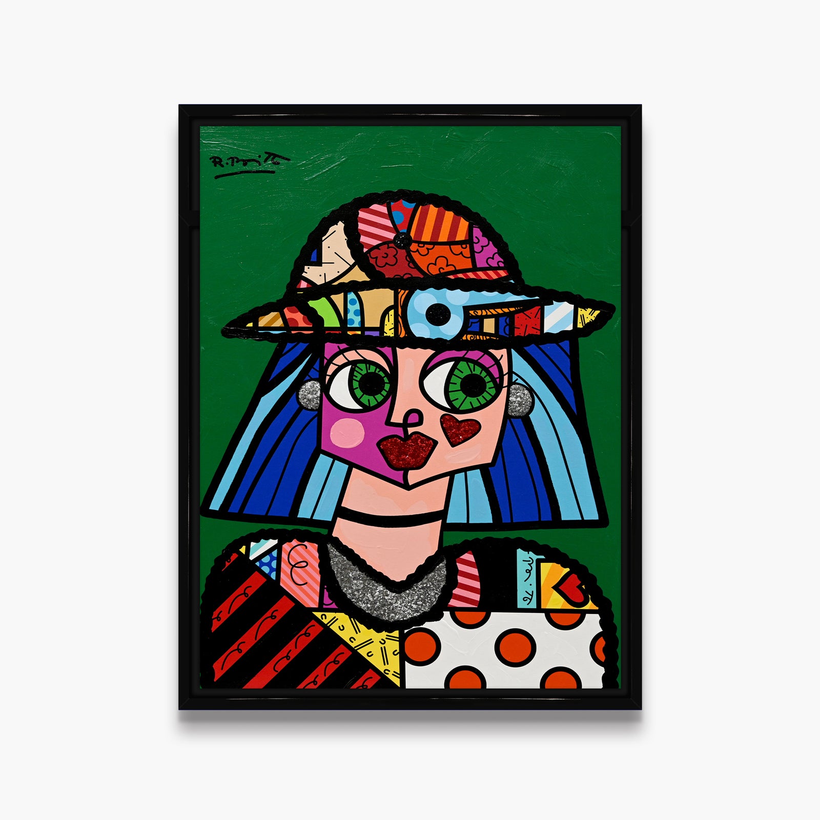 Britto Hat - Mixed Media Original