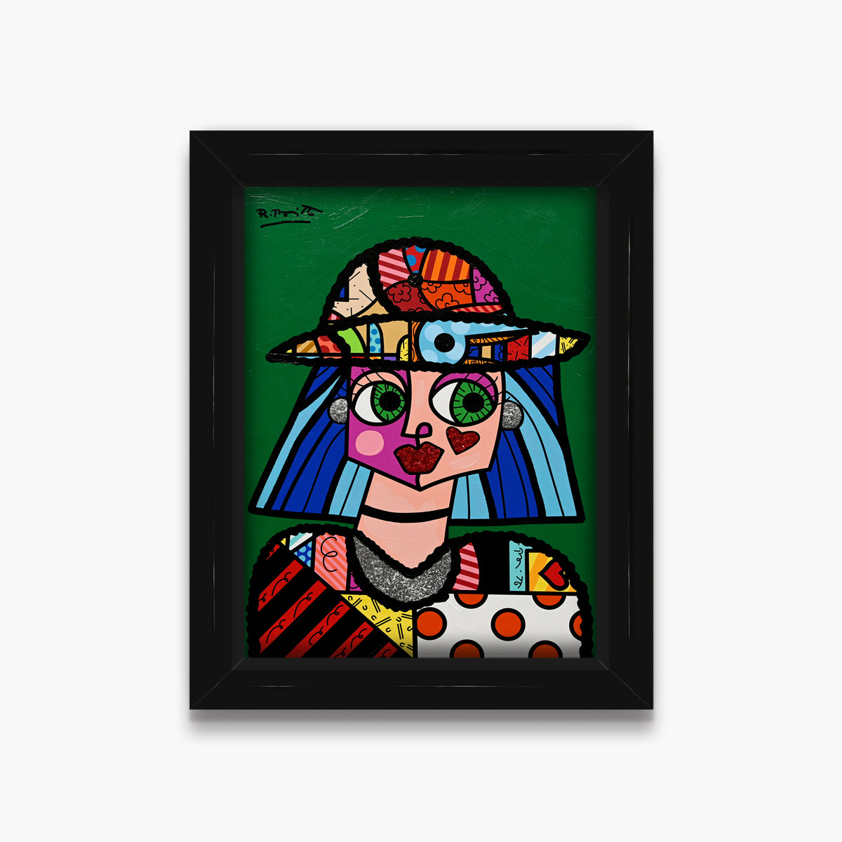 Britto Hat - Mixed Media Original