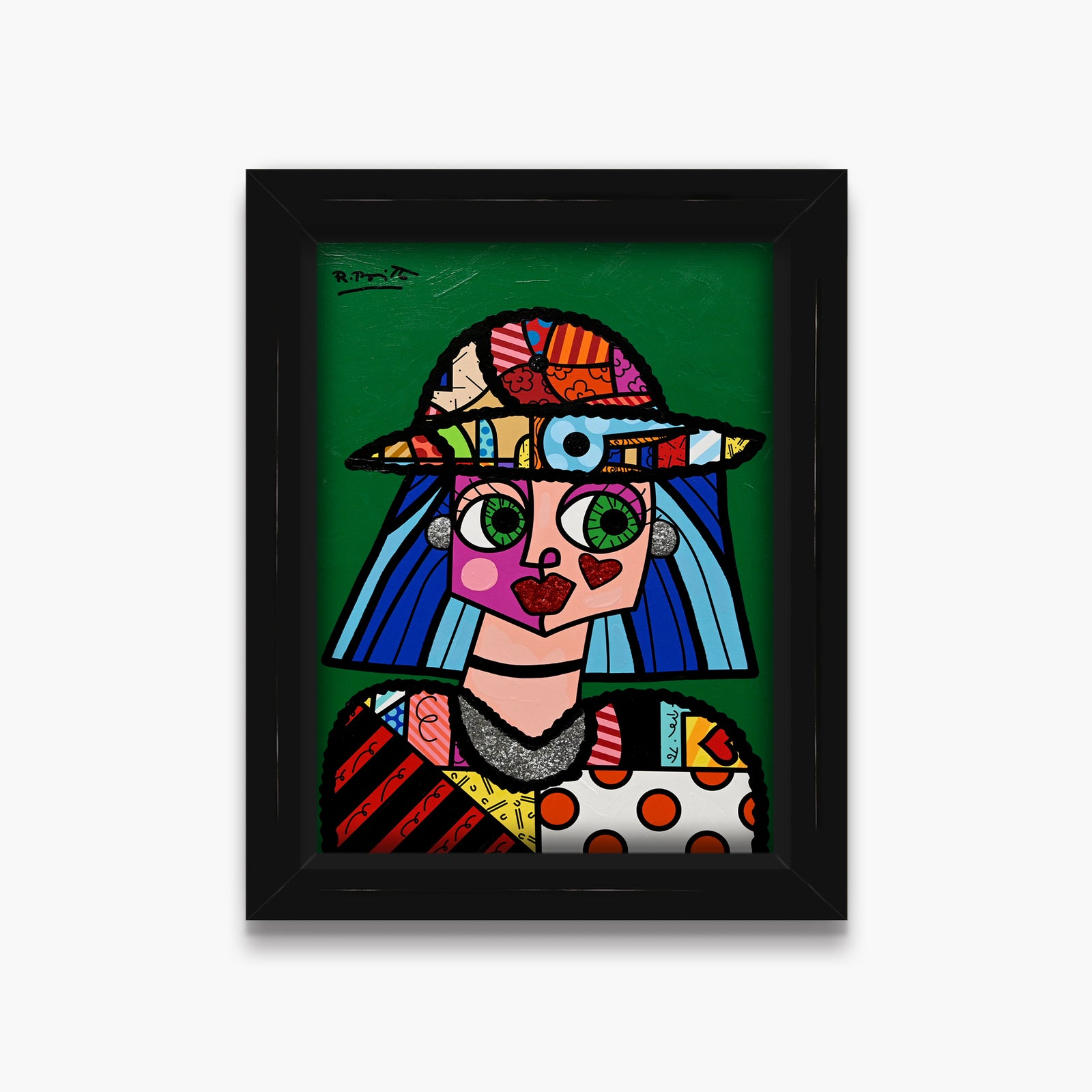 Britto Hat - Mixed Media Original