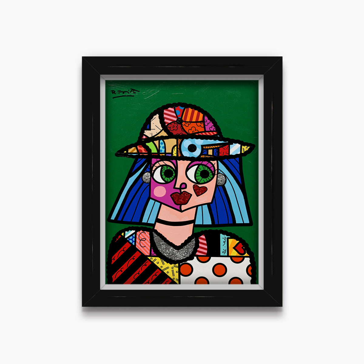 Britto Hat - Mixed Media Original