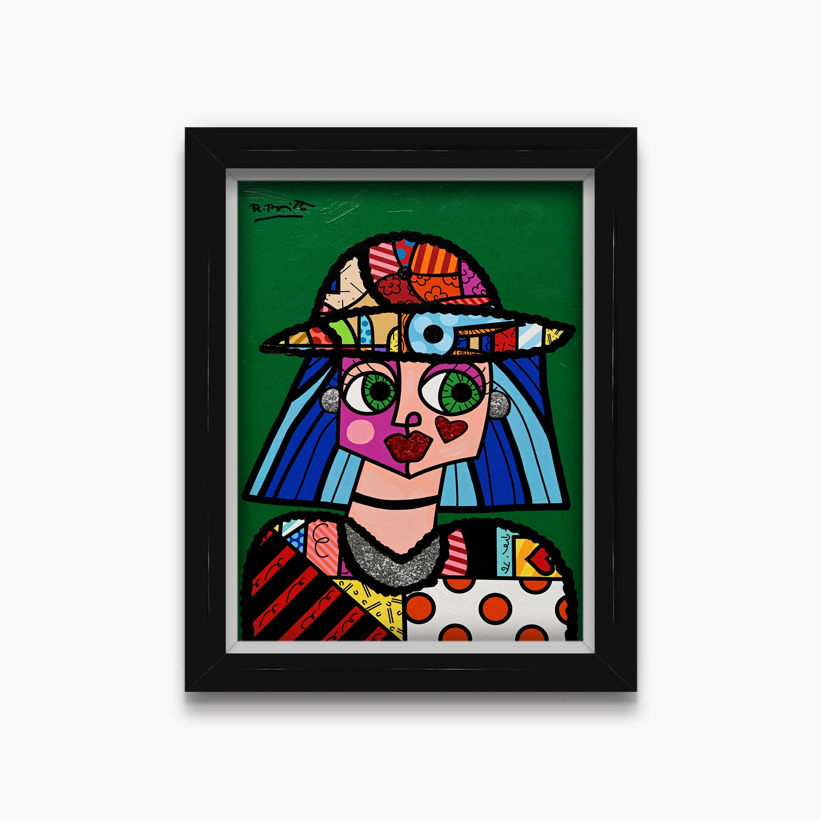 Britto Hat - Mixed Media Original
