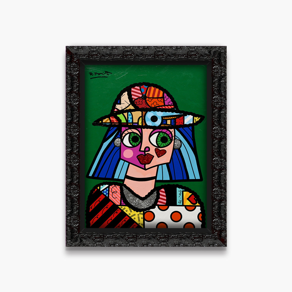 Britto Hat - Mixed Media Original