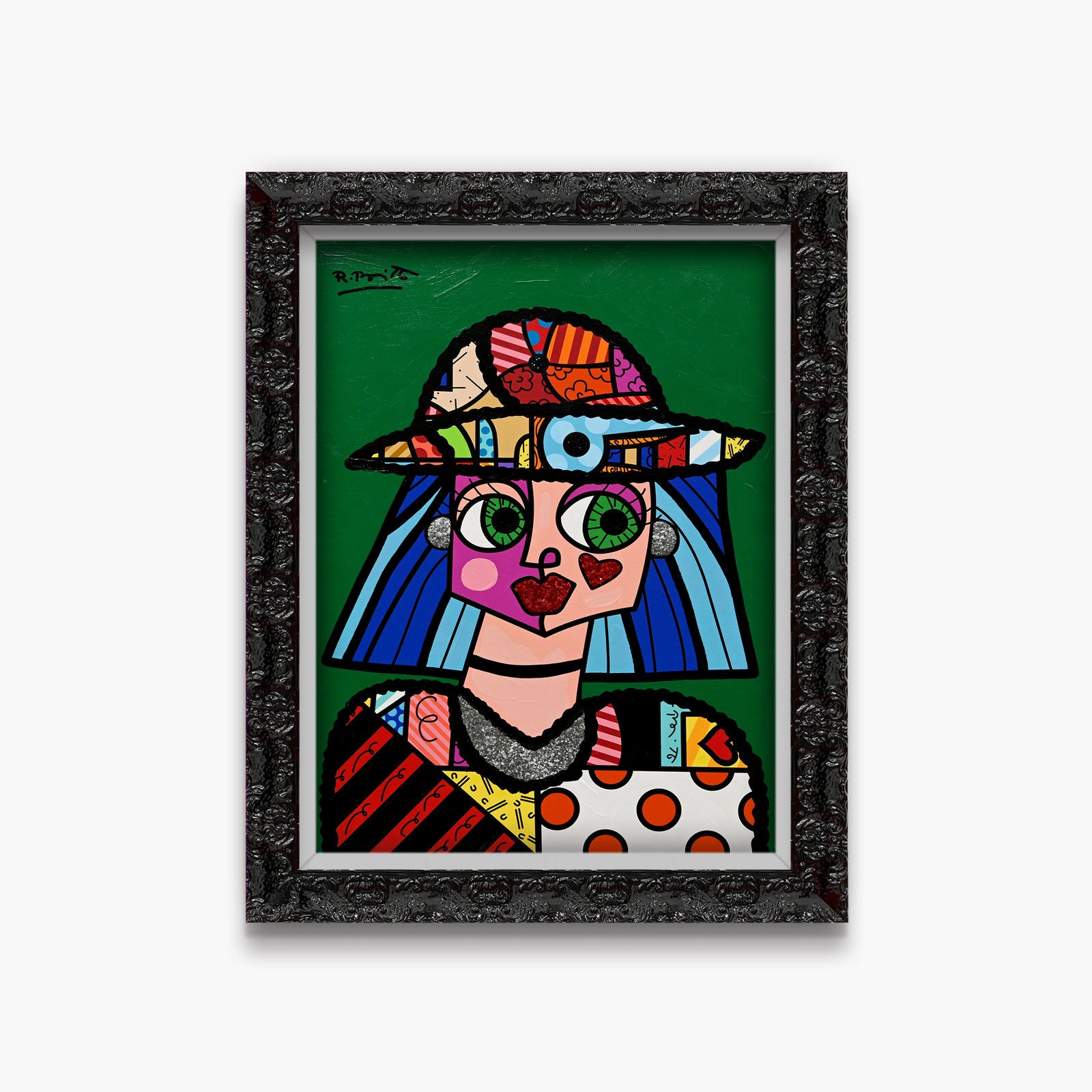 Britto Hat - Mixed Media Original