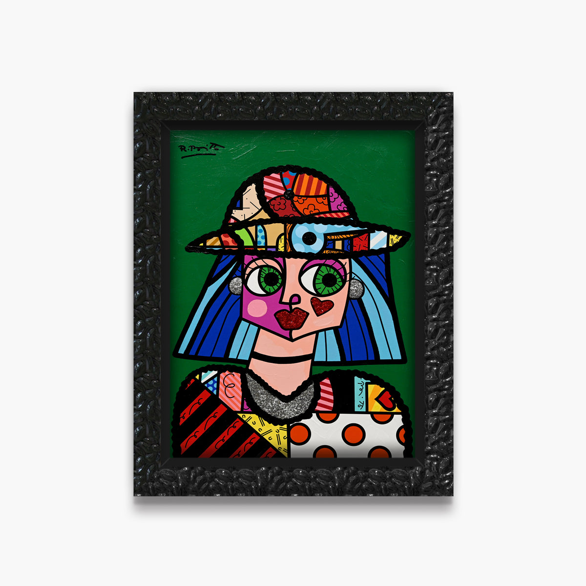 Britto Hat - Mixed Media Original