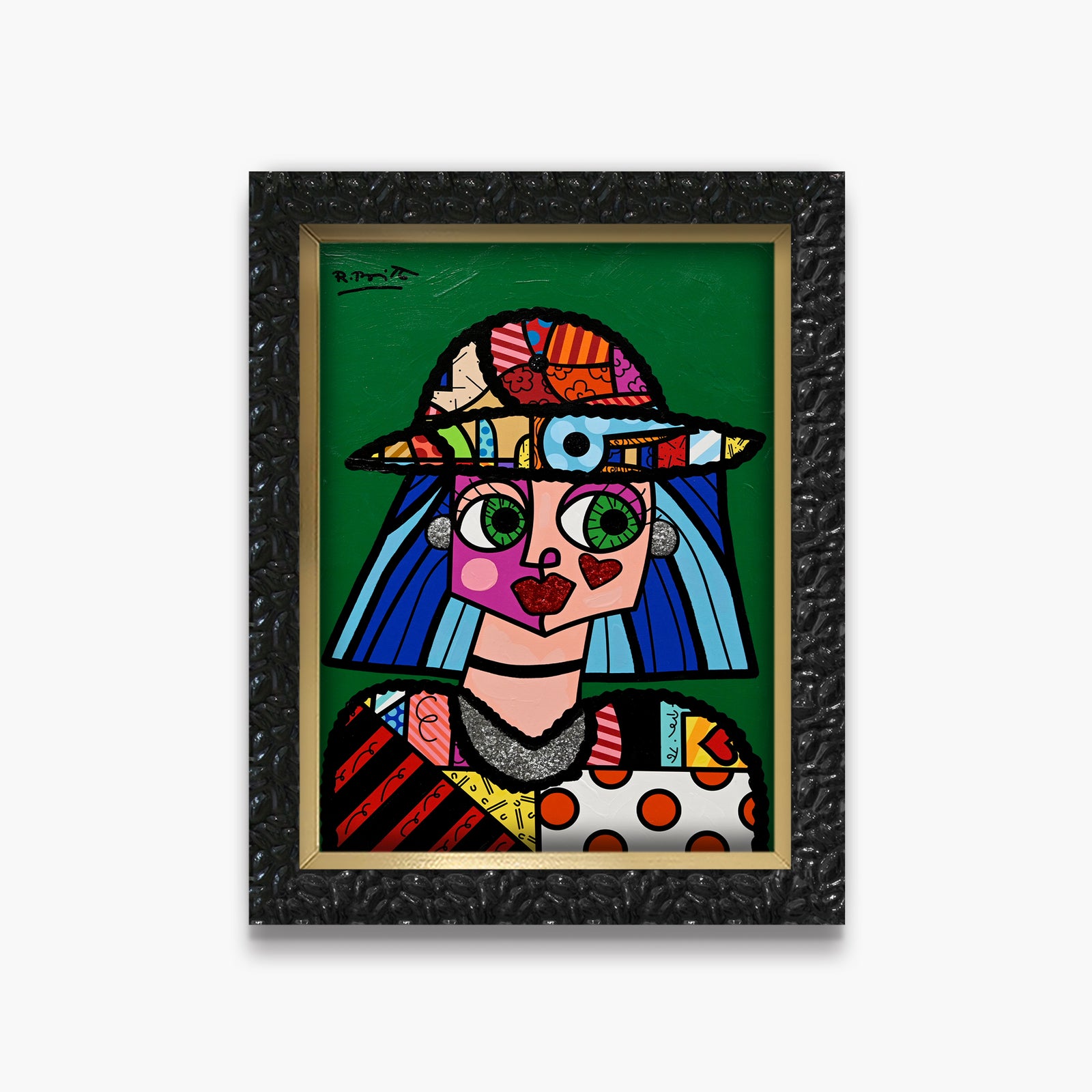 Britto Hat - Mixed Media Original