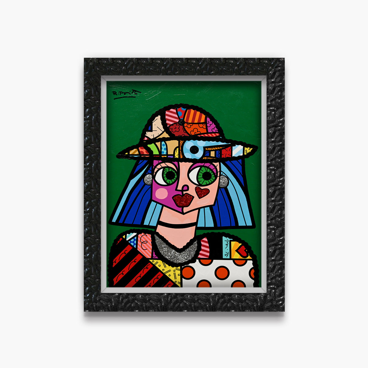 Britto Hat - Mixed Media Original