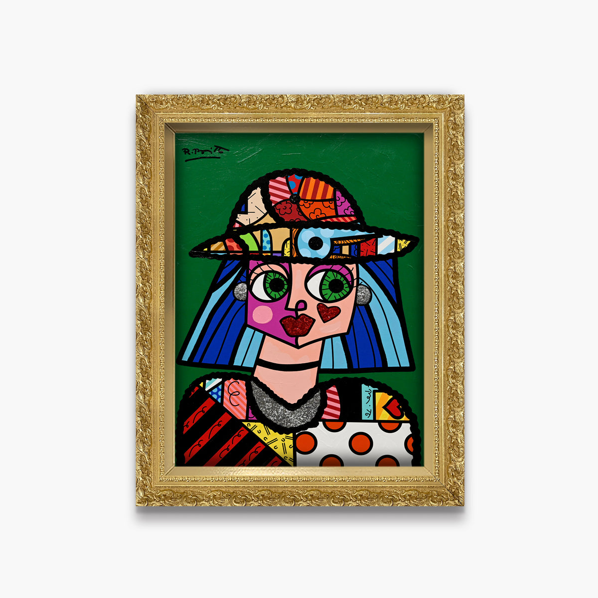 Britto Hat - Mixed Media Original