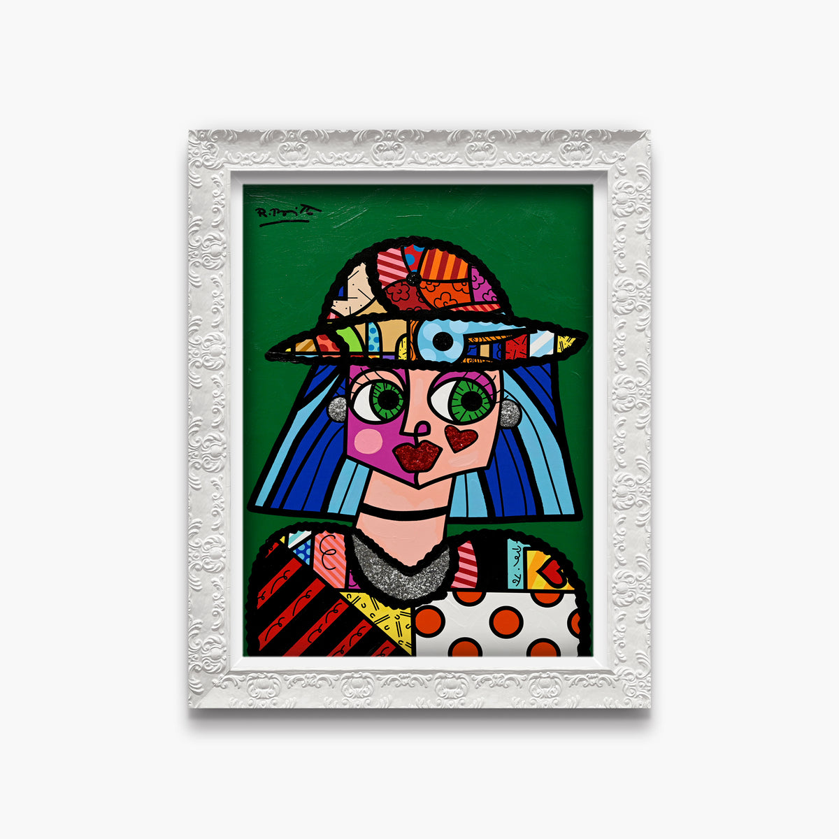 Britto Hat - Mixed Media Original