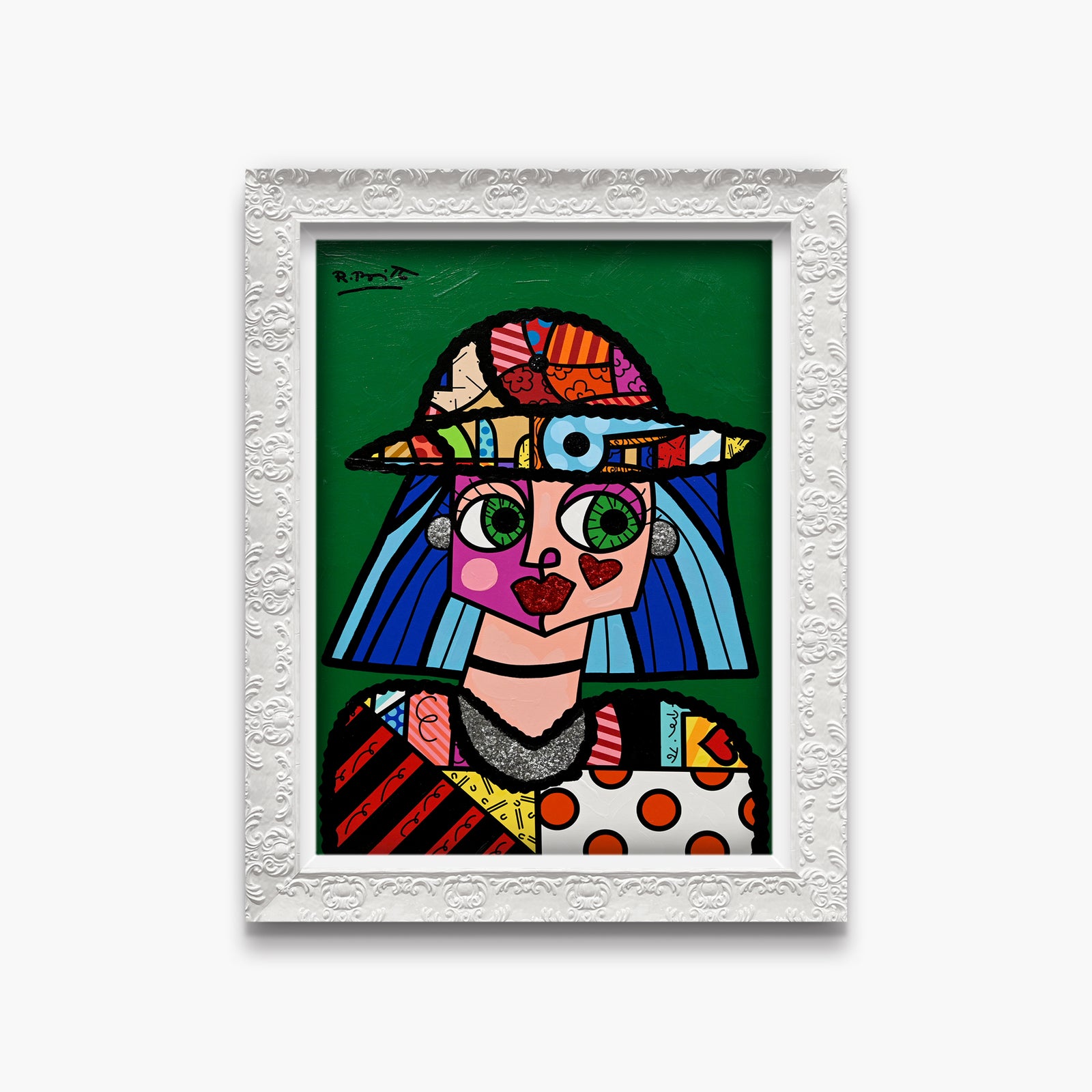 Britto Hat - Mixed Media Original