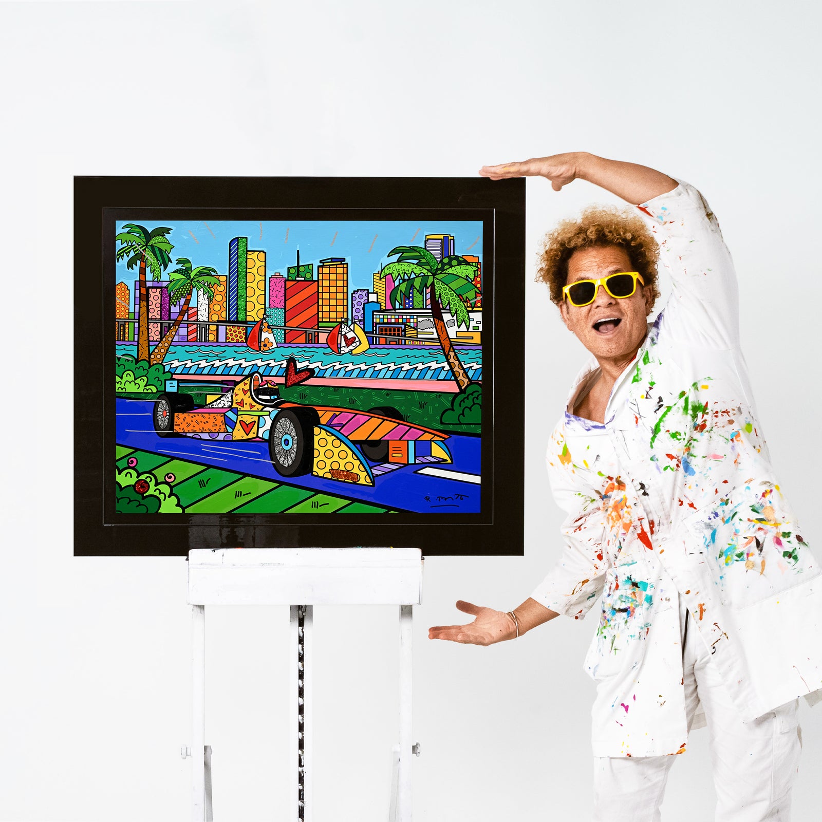 Miami Grand Prix - Mixed Media Original