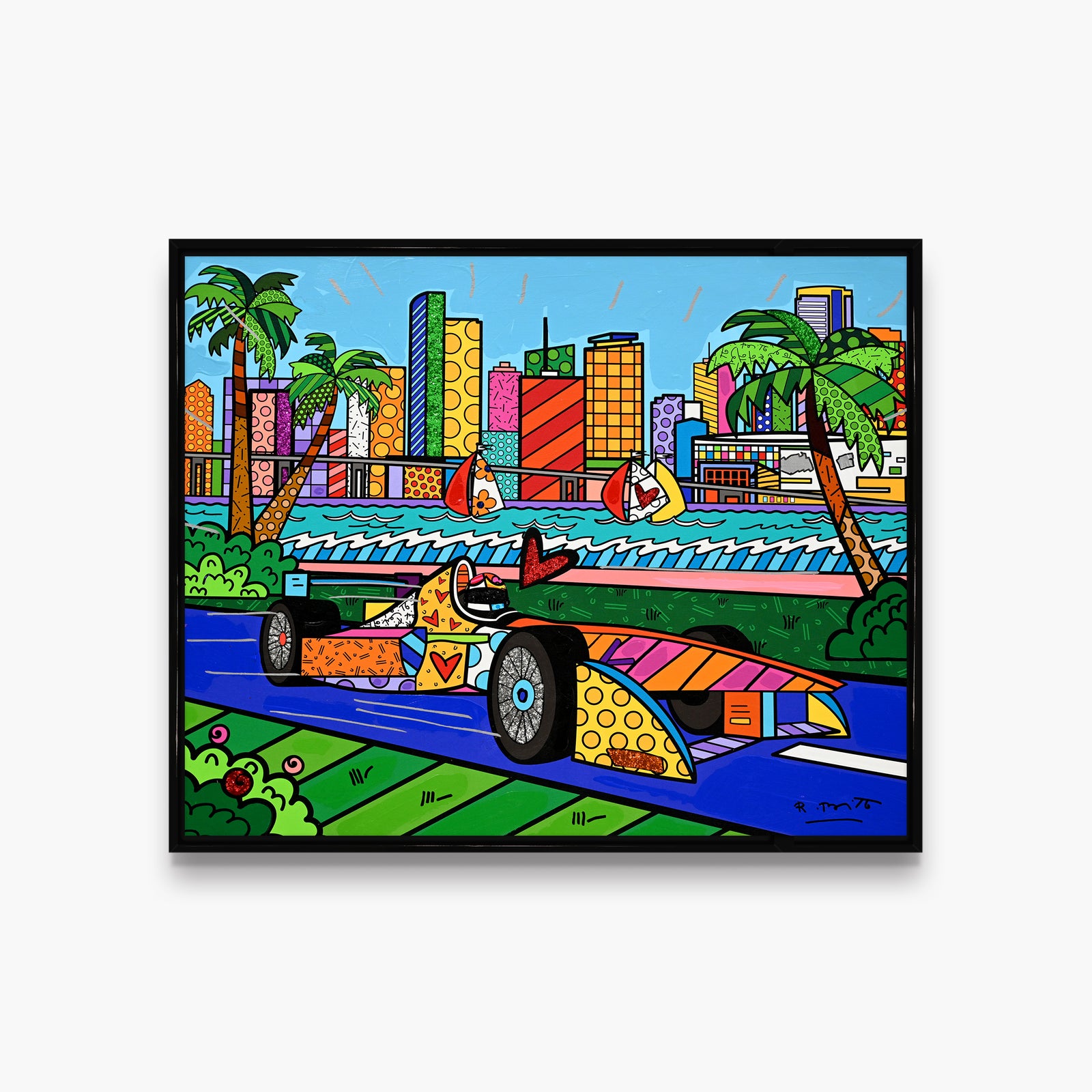 Miami Grand Prix - Mixed Media Original
