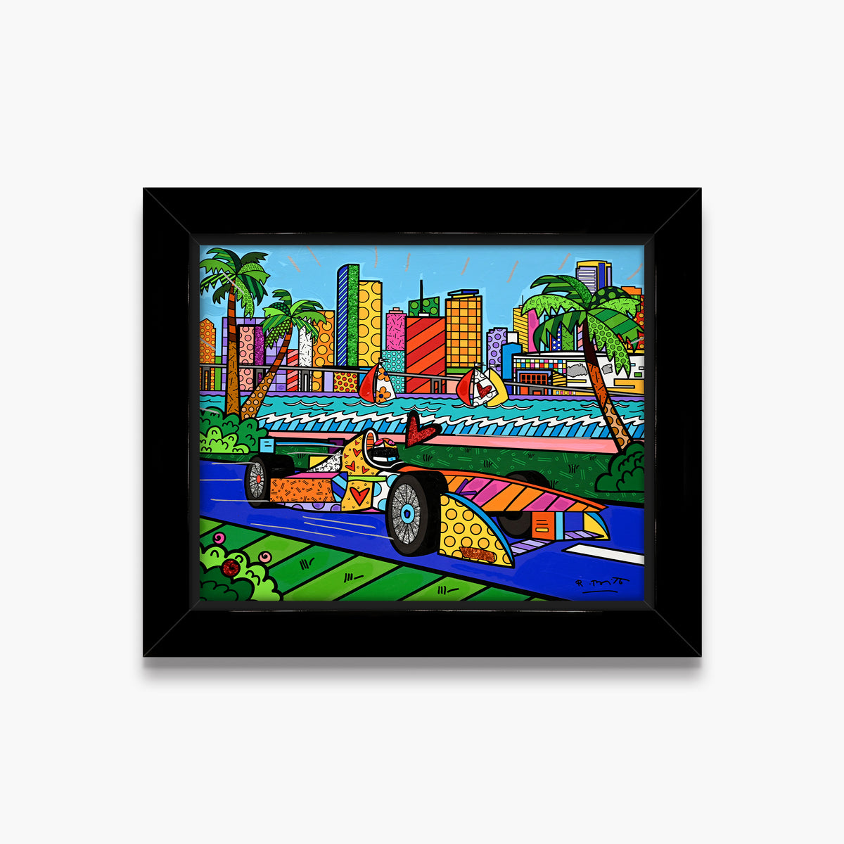 Miami Grand Prix - Mixed Media Original