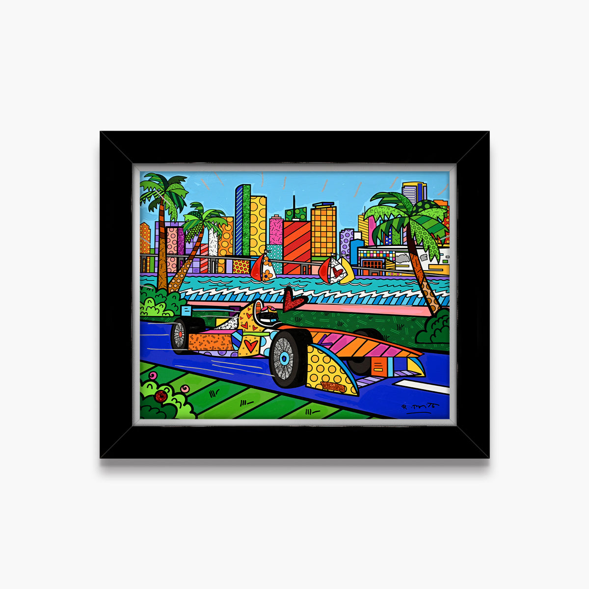Miami Grand Prix - Mixed Media Original