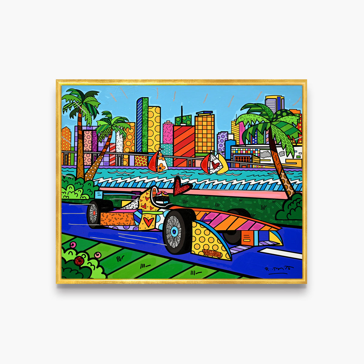 Miami Grand Prix - Mixed Media Original