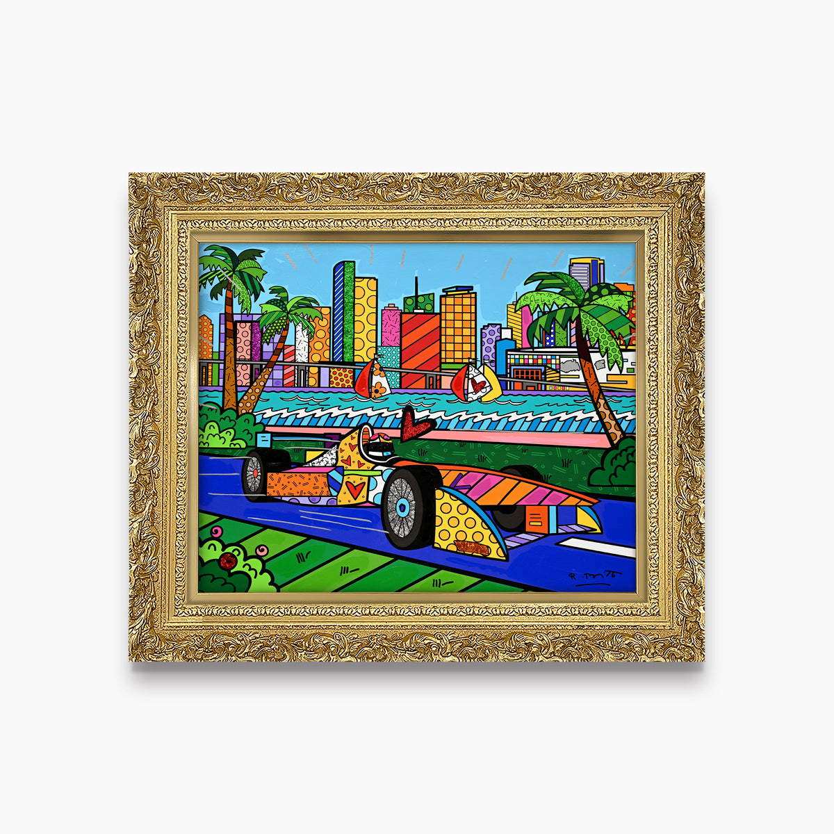 Miami Grand Prix - Mixed Media Original