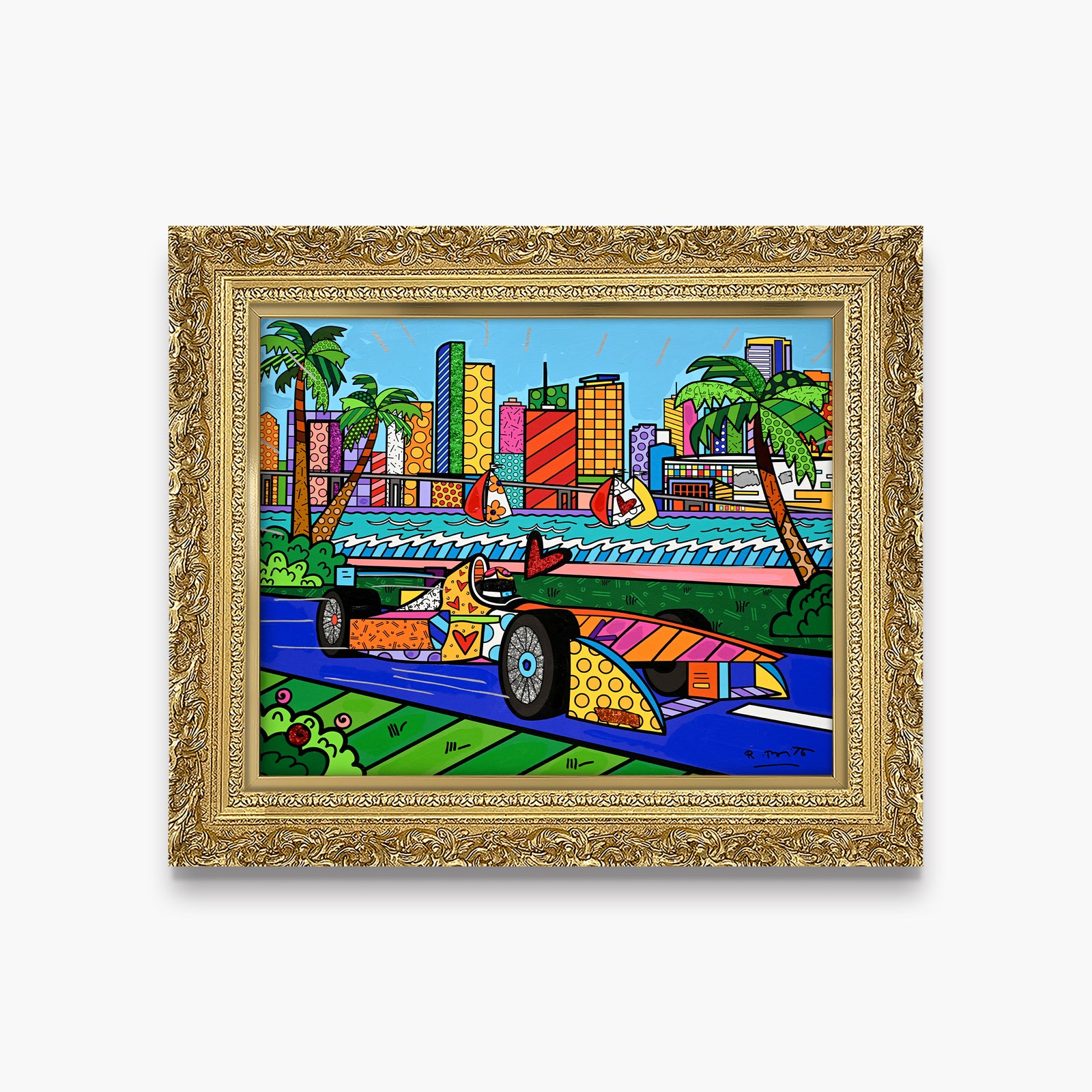 Miami Grand Prix - Mixed Media Original