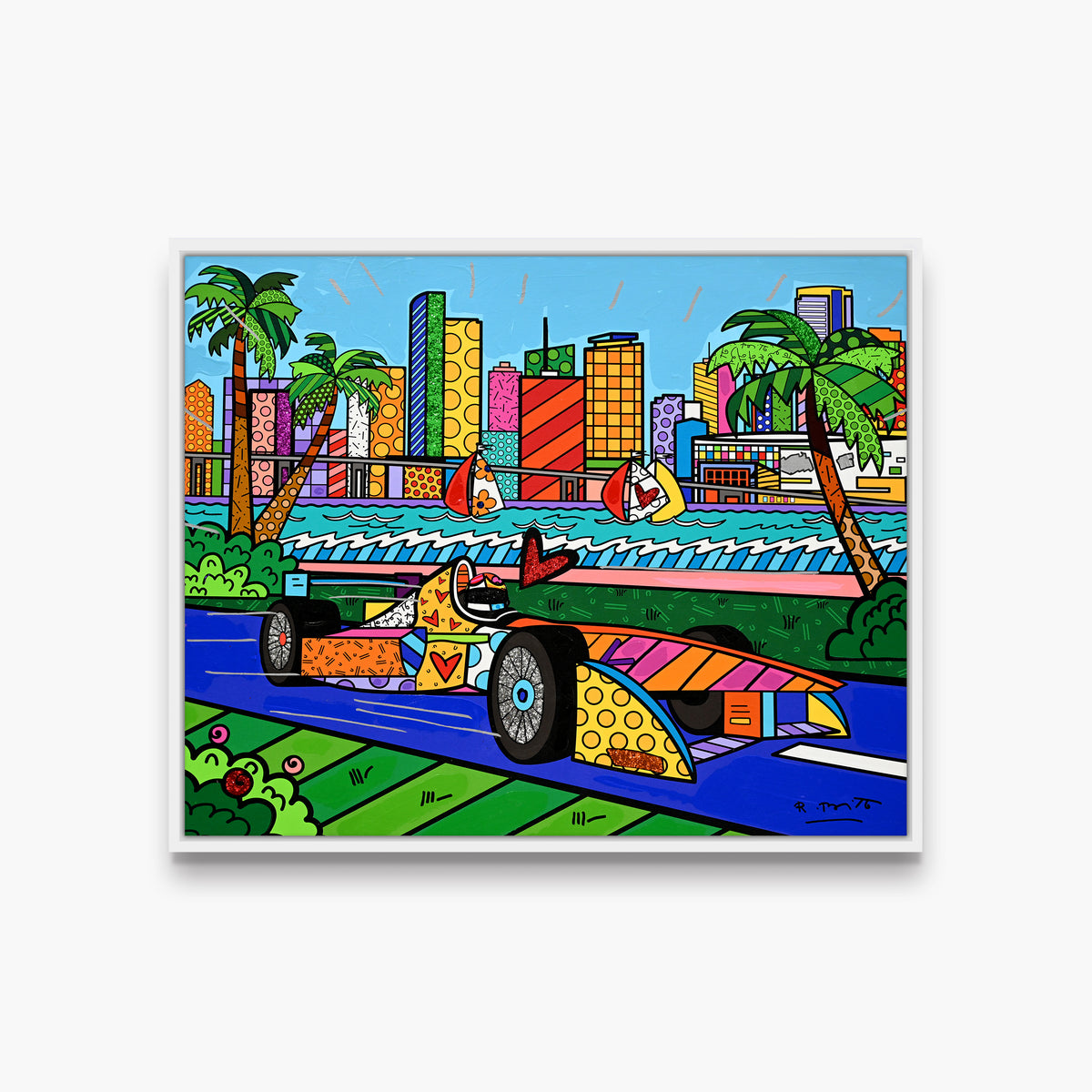 Miami Grand Prix - Mixed Media Original