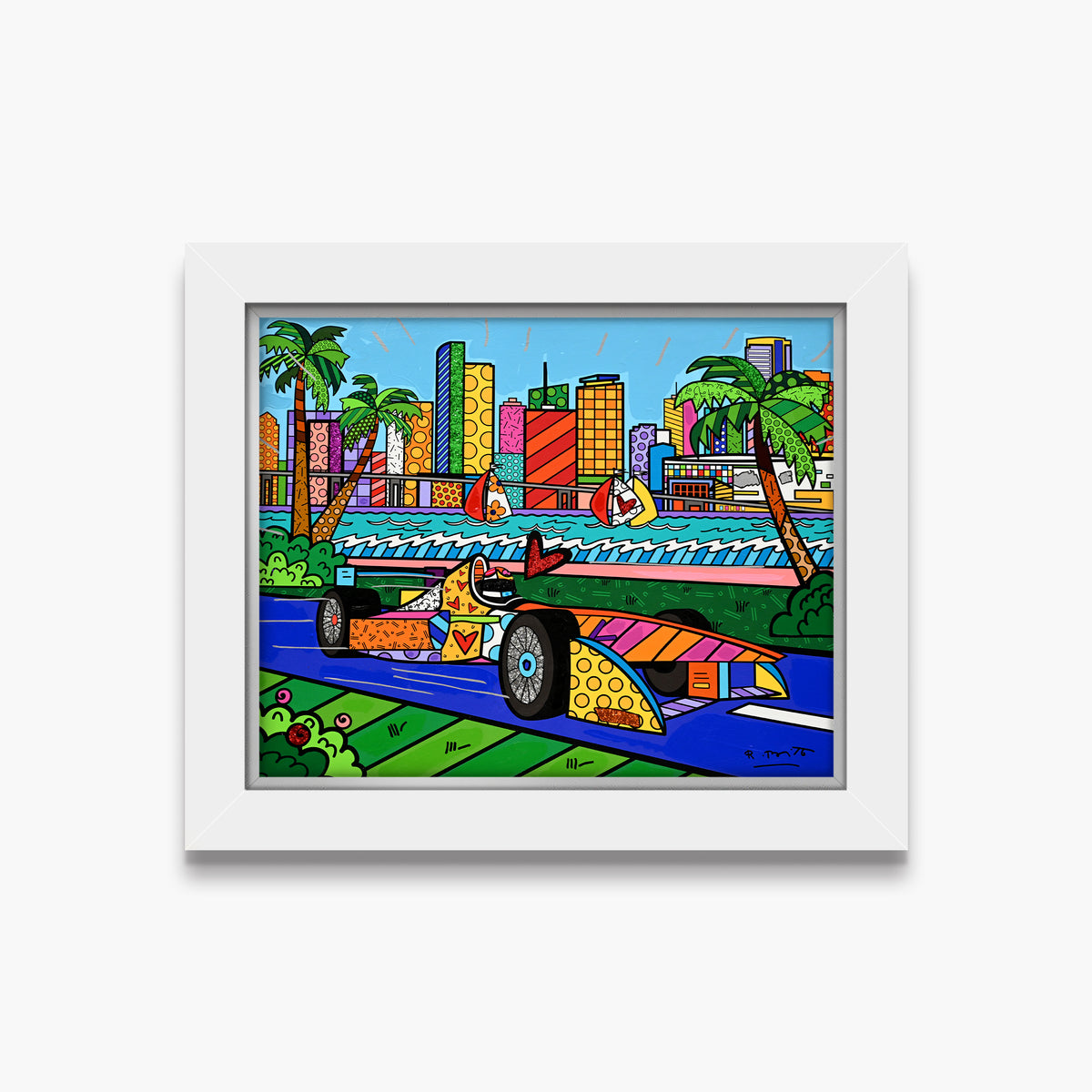 Miami Grand Prix - Mixed Media Original