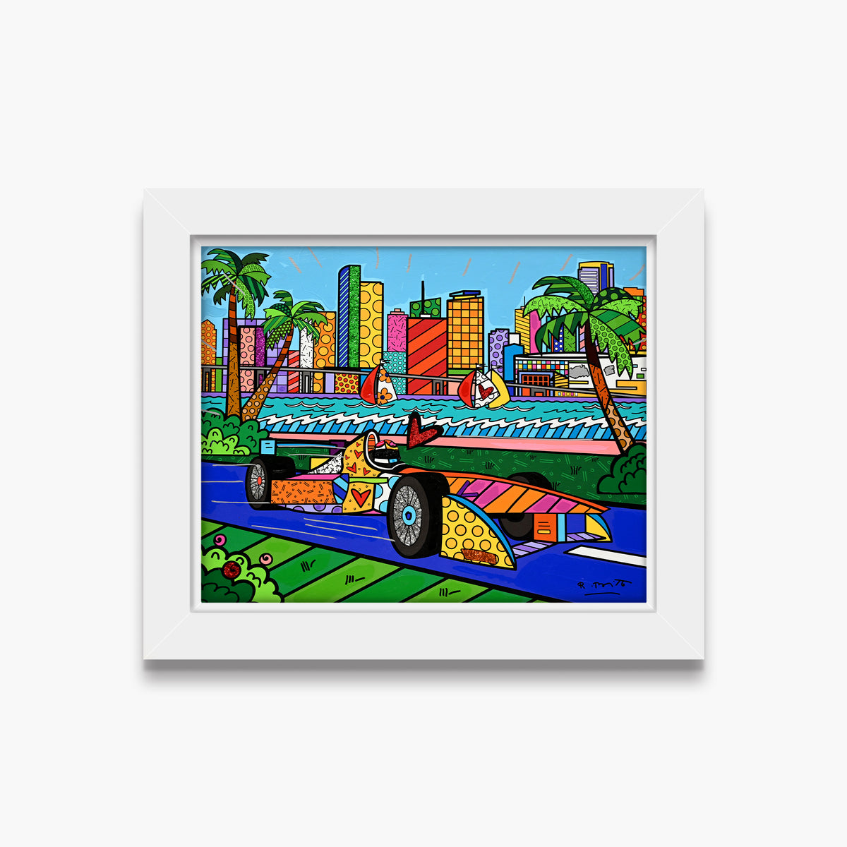 Miami Grand Prix - Mixed Media Original