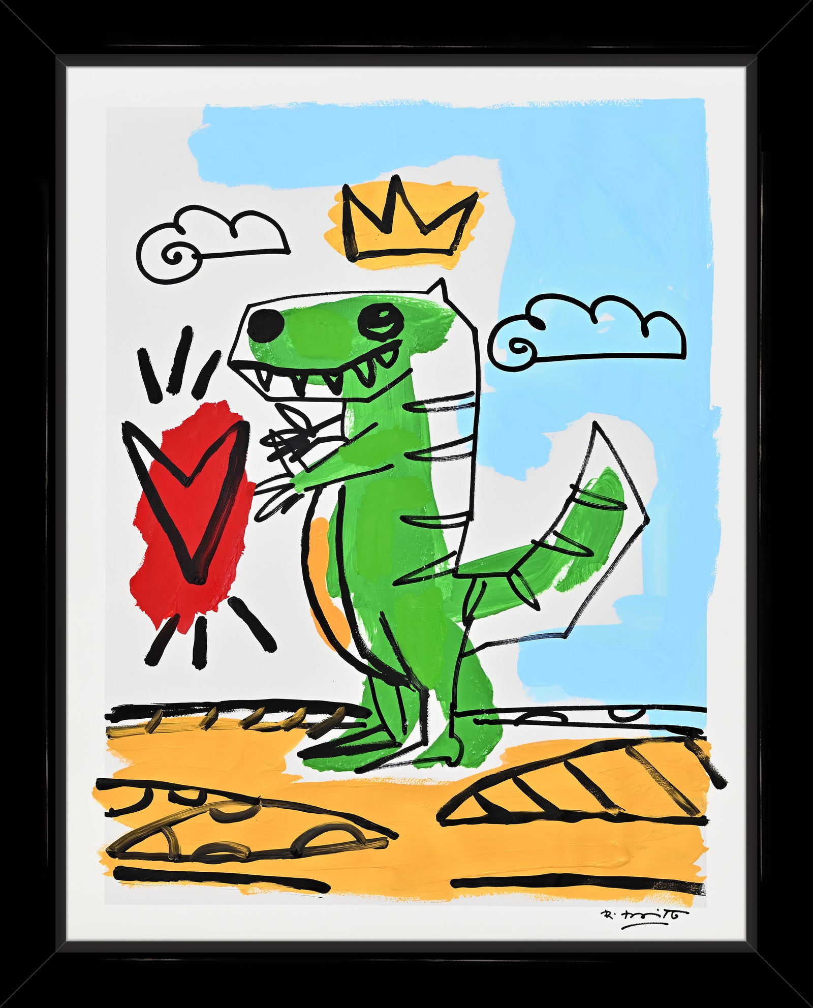 Thomas Collection (Dinosaur) - Mixed Media Original