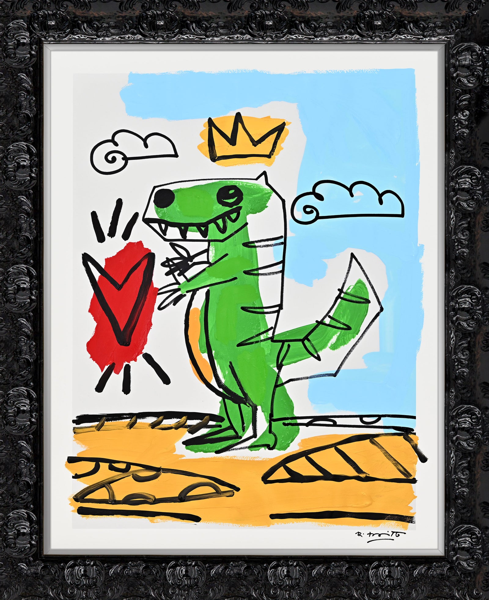 Thomas Collection (Dinosaur) - Mixed Media Original