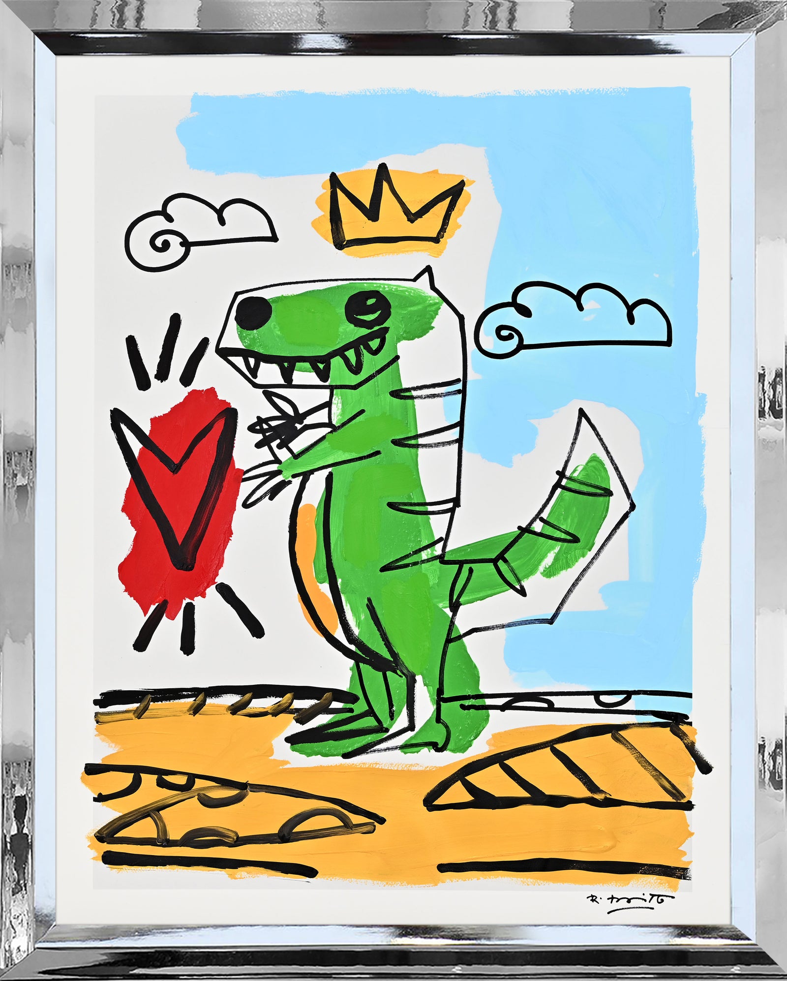 Thomas Collection (Dinosaur) - Mixed Media Original