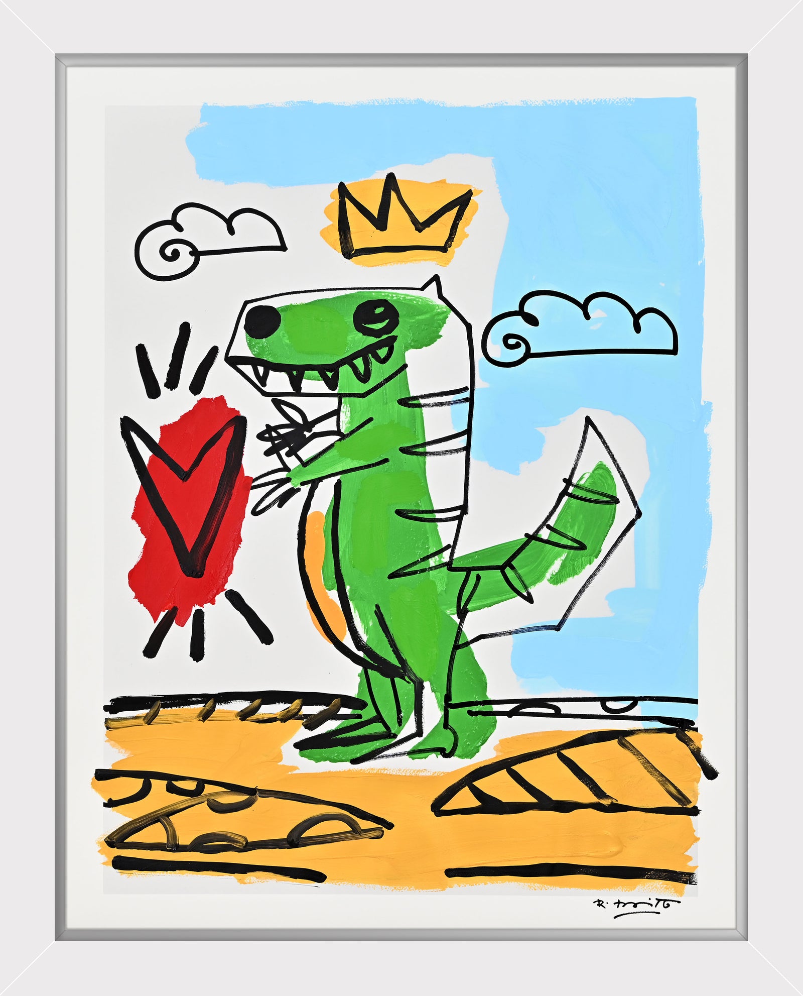 Thomas Collection (Dinosaur) - Mixed Media Original