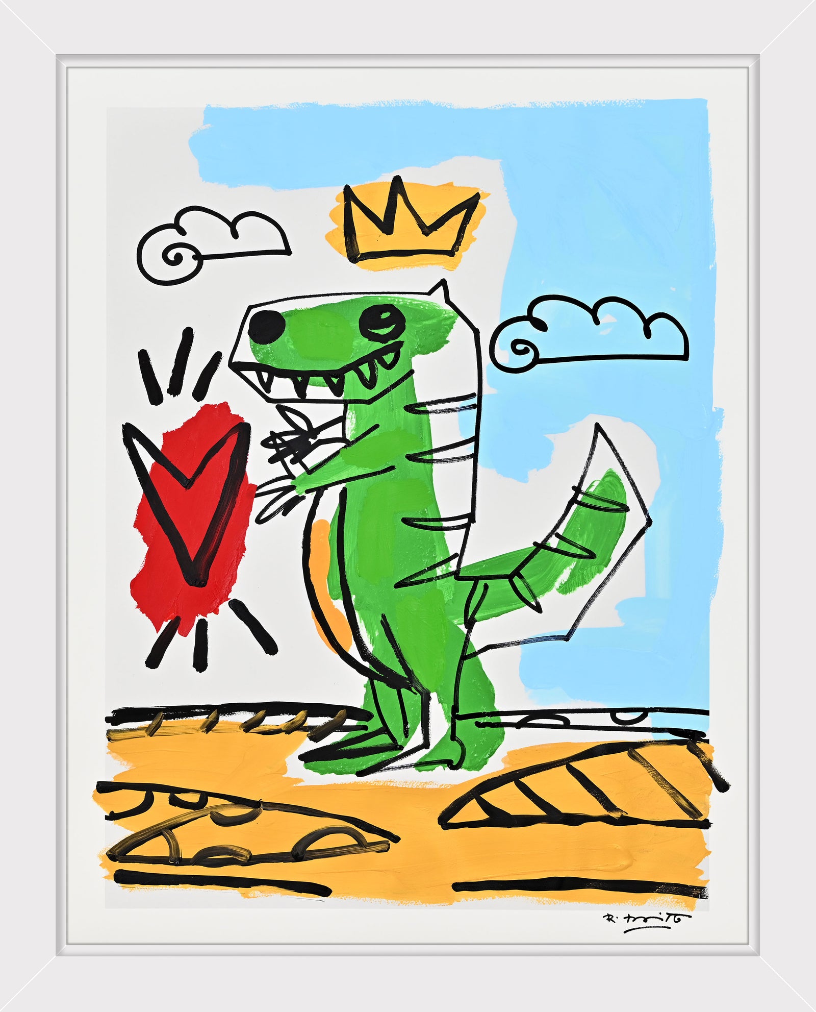 Thomas Collection (Dinosaur) - Mixed Media Original