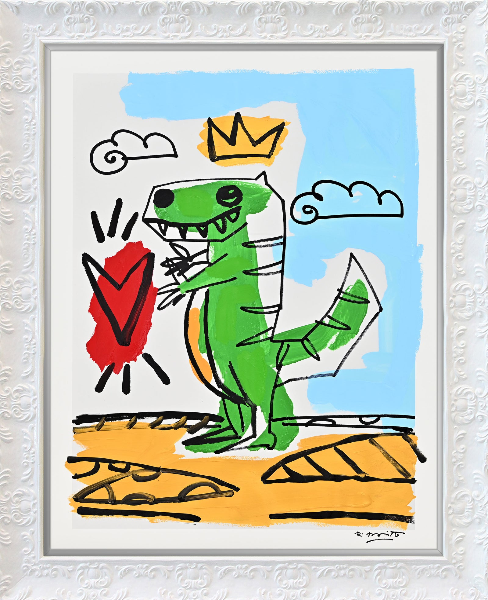 Thomas Collection (Dinosaur) - Mixed Media Original