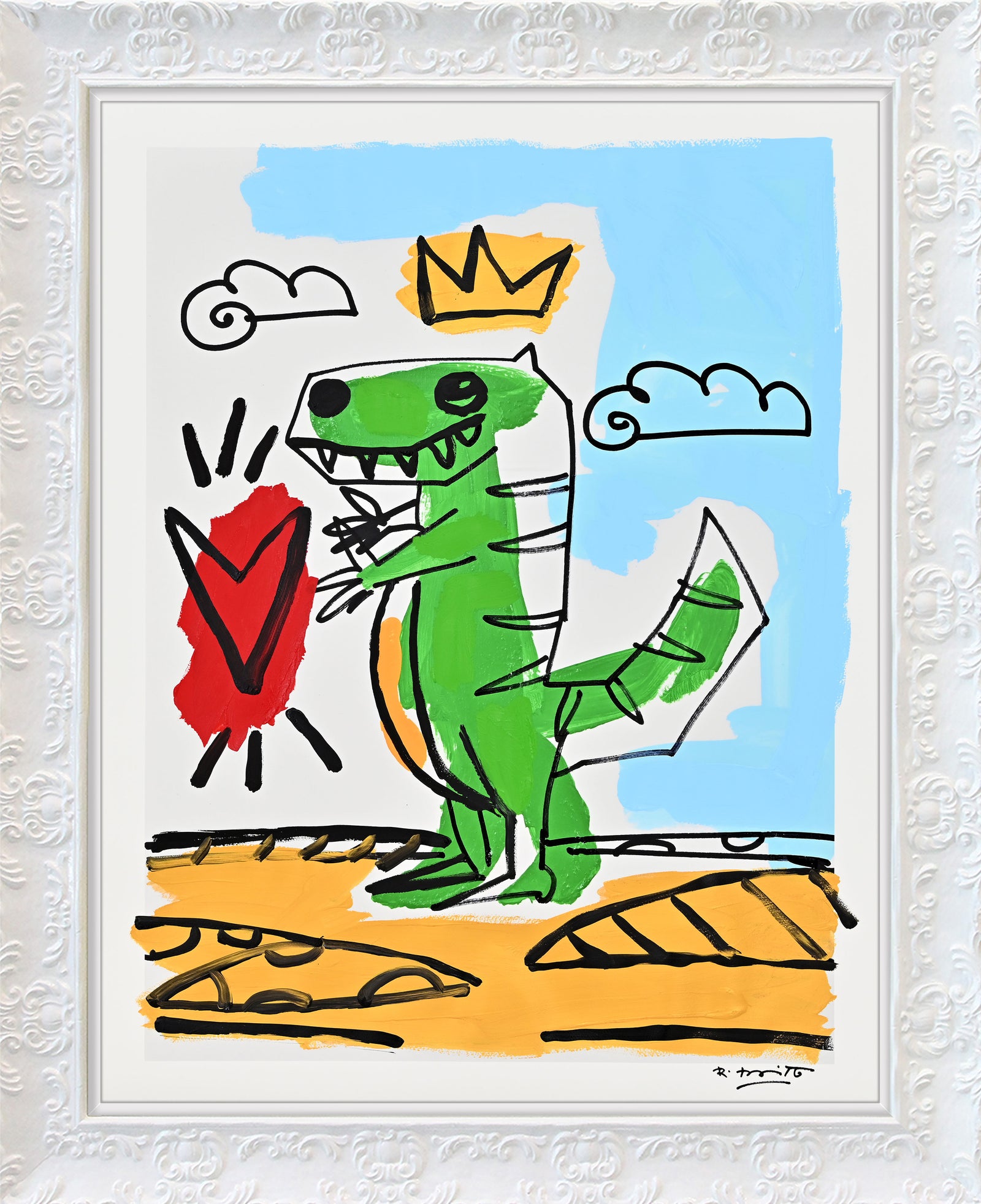 Thomas Collection (Dinosaur) - Mixed Media Original