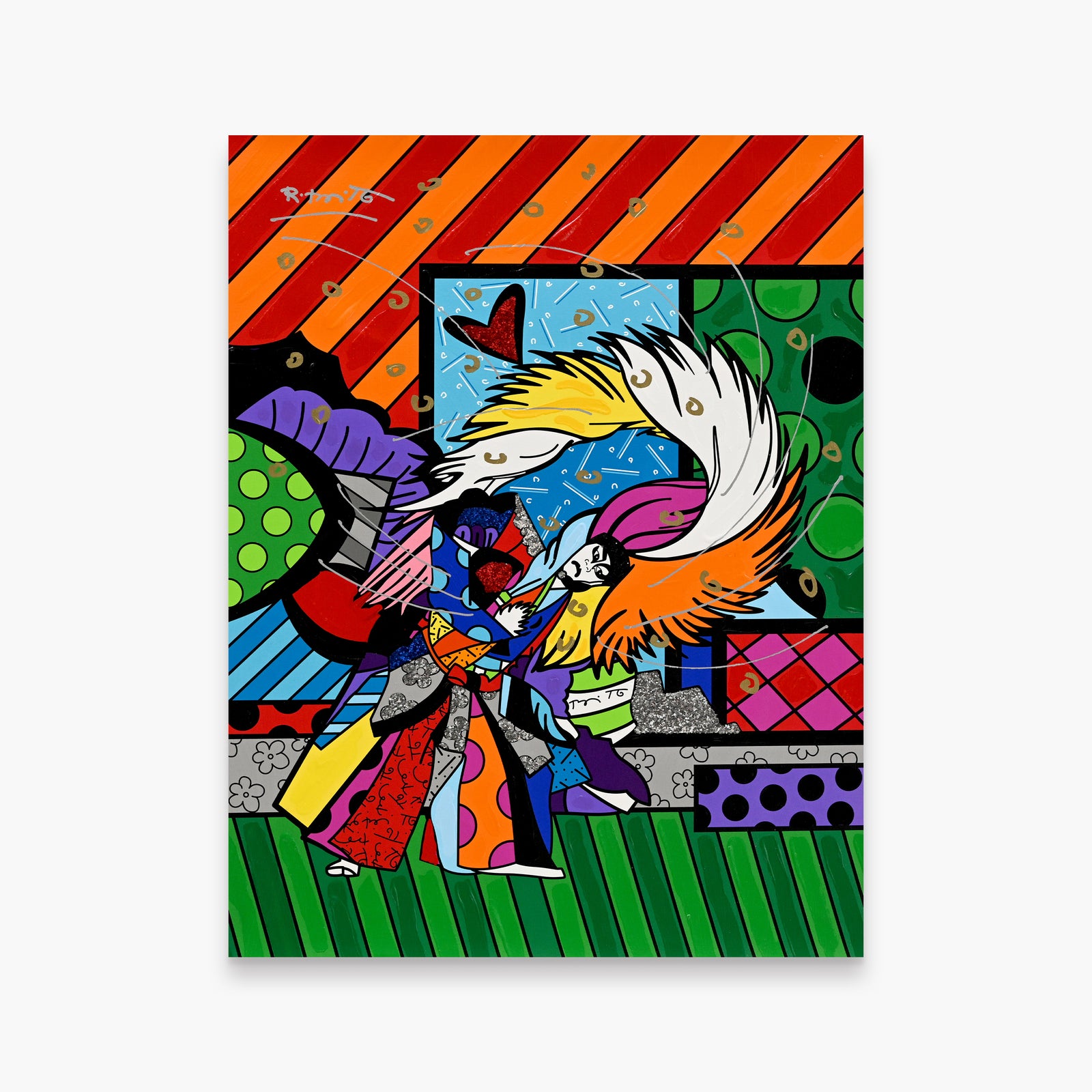 Spirit of Kabuki - Mixed Media Original