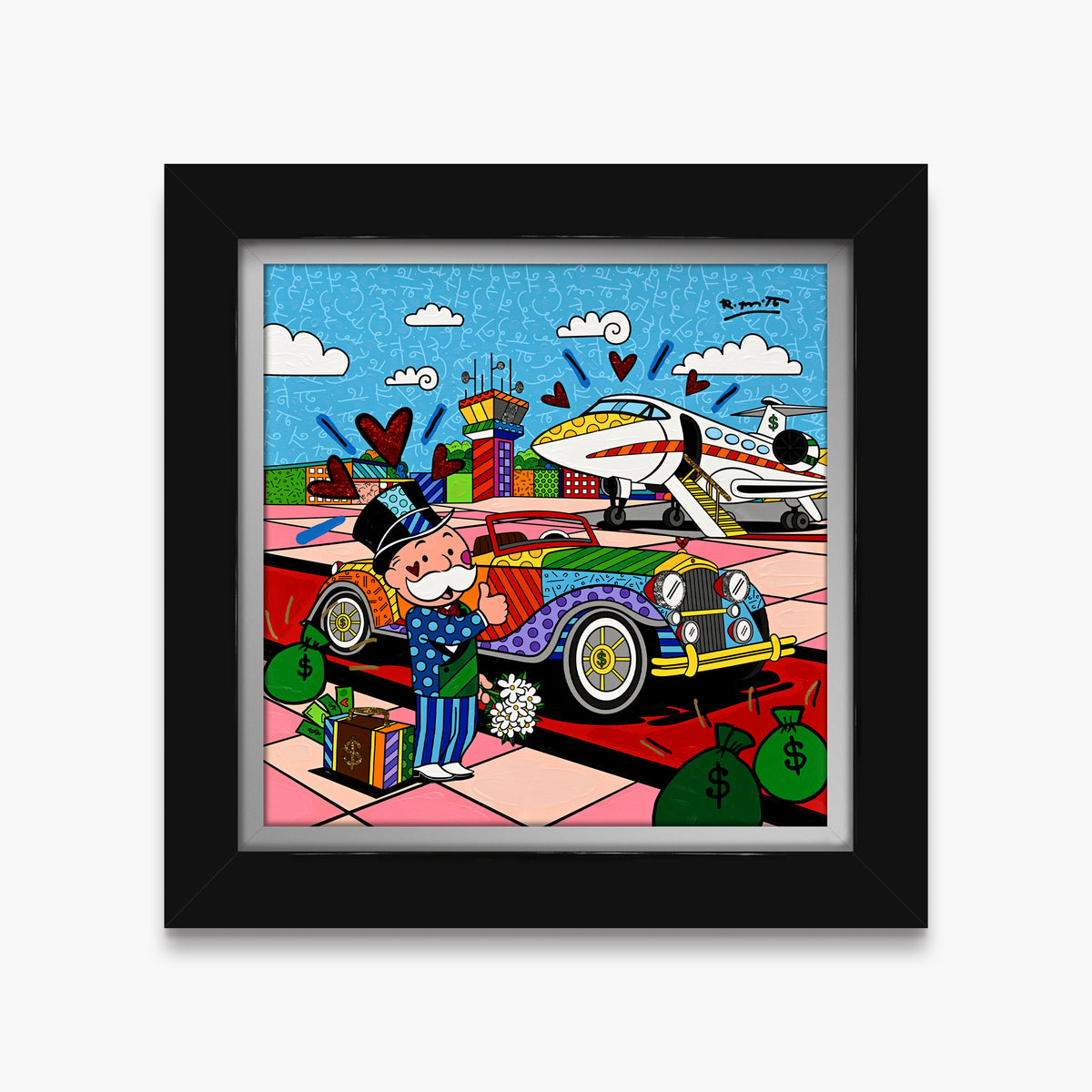 Billionaire's Club (Monopoly By Britto) - Mixed Media Original