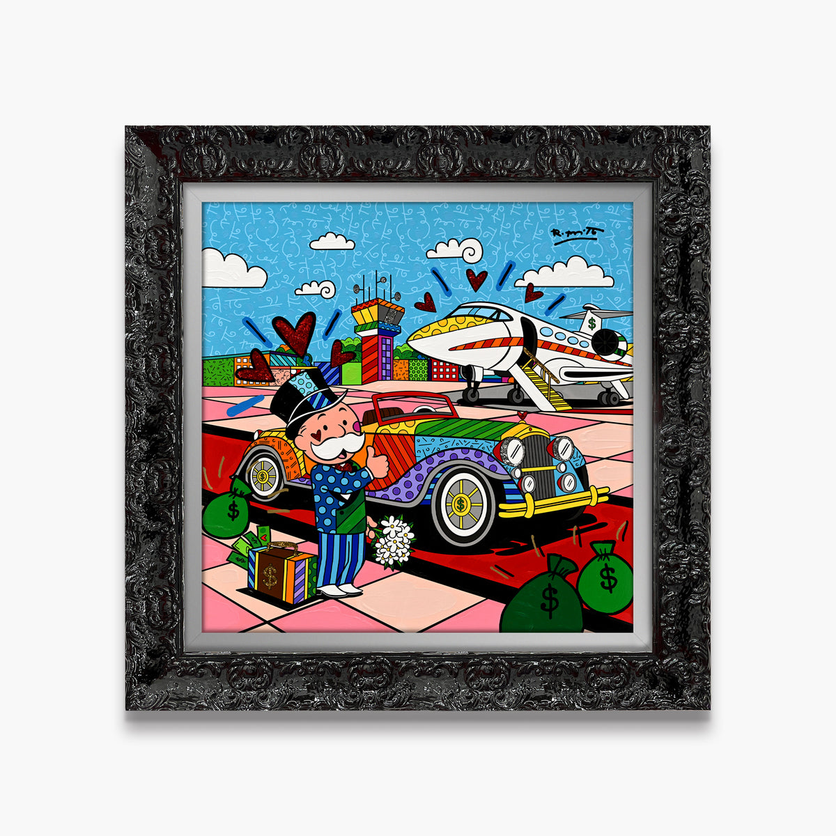 Billionaire's Club (Monopoly By Britto) - Mixed Media Original